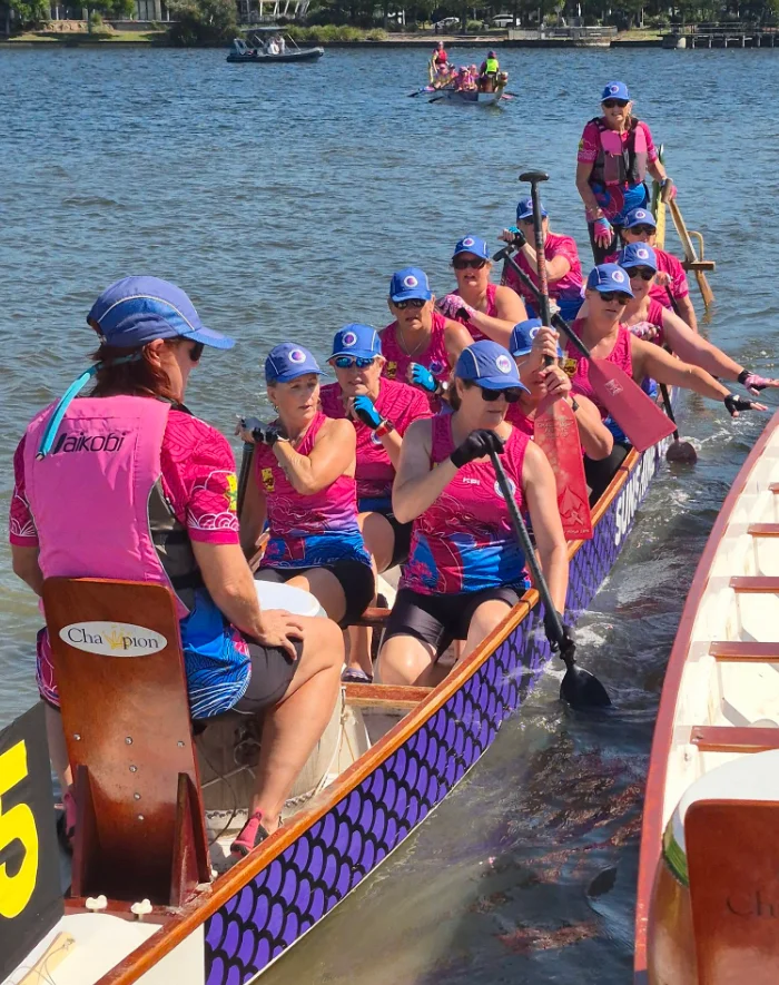 Redcliffe Pink Snapdragons dragon boat team