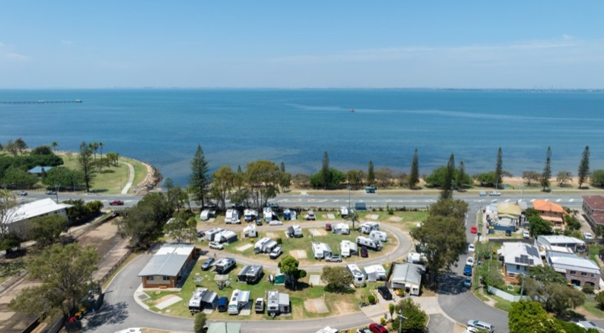 Bells Caravan Park aerial view